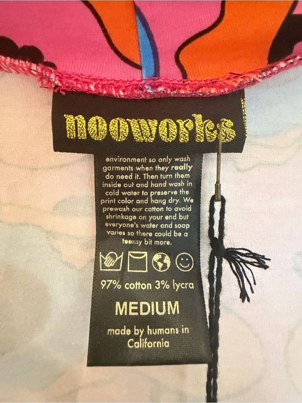 NWT Nooworks Psychedelic Eyes Turtleneck Top [Medium] - Picture 4 of 6